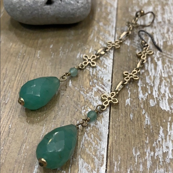 Jewelry - 🌅Aventurine Karma drop Earrings 🌅